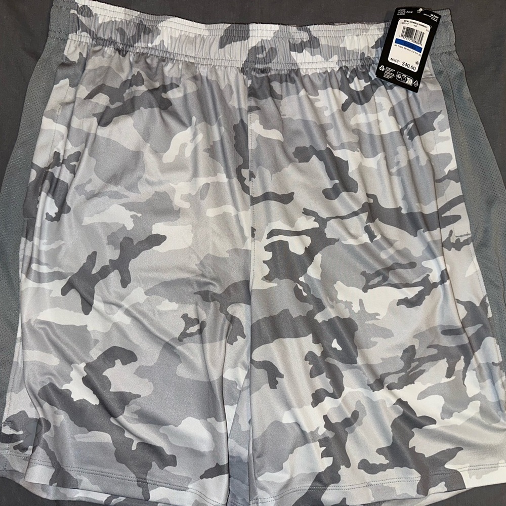 Under Armour Gray Camo Athletic Shorts